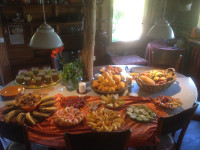 Fruchtbüffet im Küchenhäuschen